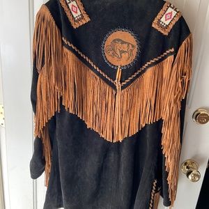 Ladies western leather jacket